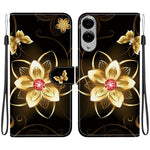 Til Samsung Galaxy S25 Edge cover med mønstertryk, anti-fald, læder flip pung telefoncover med snor