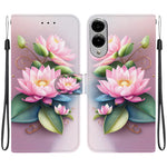 Til Samsung Galaxy S25 Edge cover med mønstertryk, anti-fald, læder flip pung telefoncover med snor
