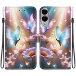 For Samsung Galaxy S25 Edge Case Pattern Printing Anti-Drop Leather Flip Wallet Phone Cover with Lanyard