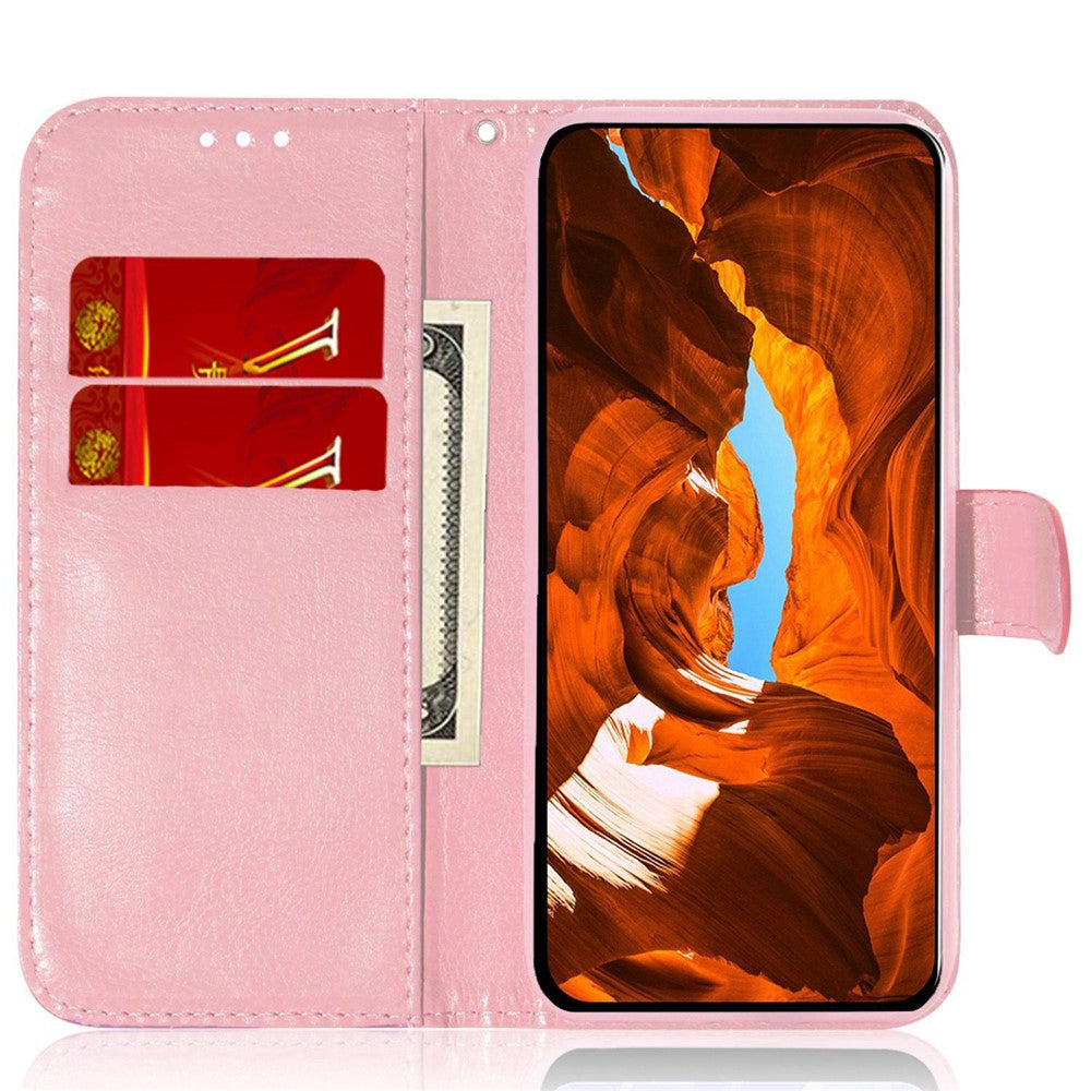 For Xiaomi Redmi Note 14 4G (163.25mm) Stand Case Dazzling Flower Leather Phone Cover