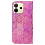 For Xiaomi Redmi Note 14 4G (163.25mm) Stand Case Dazzling Flower Leather Phone Cover