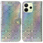 For Xiaomi Redmi Note 14 4G (163.25mm) Stand Case Dazzling Flower Leather Phone Cover