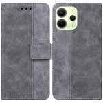 For Xiaomi Redmi Note 14 4G (163.25mm) Case Geometry Pattern Leather Wallet Phone Cover with Wrist Strap