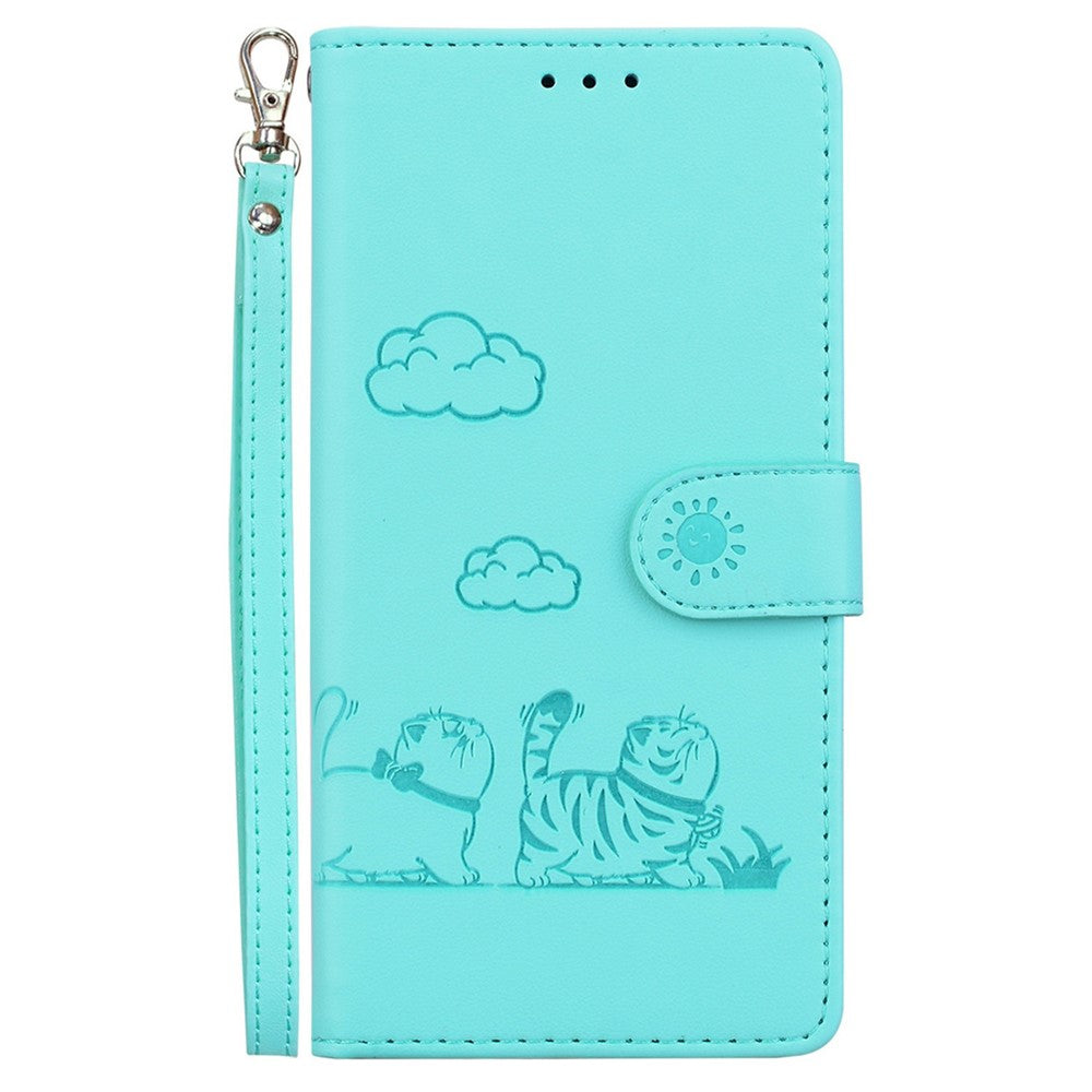 For Xiaomi Redmi Note 14 4G (163.25mm) Case RFID Blocking Kitten Pattern TPU + PU Leather Phone Cover