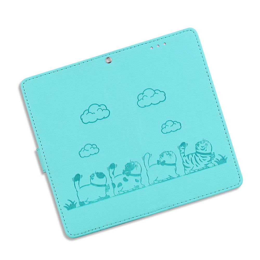 For Xiaomi Redmi Note 14 4G (163.25mm) Case RFID Blocking Kitten Pattern TPU + PU Leather Phone Cover