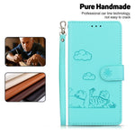 For Xiaomi Redmi Note 14 4G (163.25mm) Case RFID Blocking Kitten Pattern TPU + PU Leather Phone Cover