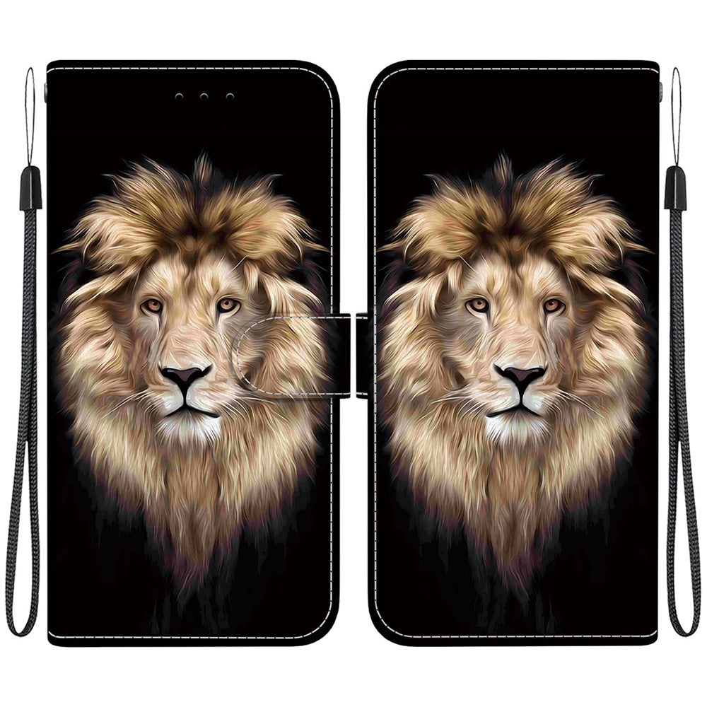 For Xiaomi Redmi Note 14 4G (163.25mm) Case Pattern Printing Anti-Drop Leather Wallet Phone Cover
