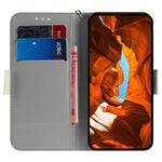For Xiaomi Redmi Note 14 4G (163.25mm) Case Pattern Printing Leather Wallet Phone Cover with Wrist Strap