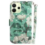 For Xiaomi Redmi Note 14 4G (163.25mm) Case Pattern Printing Leather Wallet Phone Cover with Wrist Strap