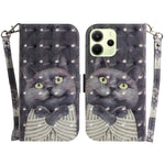 For Xiaomi Redmi Note 14 4G (163.25mm) Case Pattern Printing Leather Wallet Phone Cover with Wrist Strap