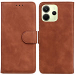 For Xiaomi Redmi Note 14 4G (163.25mm) Case Solid Color Leather Wallet Phone Cover