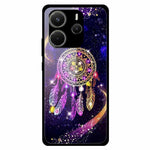 For Xiaomi Redmi Note 14 4G (163.25mm) Case Pattern Print Tempered Glass Cell Phone Cover