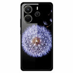 For Xiaomi Redmi Note 14 4G (163.25mm) Case Pattern Print Tempered Glass Cell Phone Cover