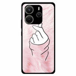 For Xiaomi Redmi Note 14 4G (163.25mm) Case Pattern Print Tempered Glass Cell Phone Cover