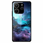 For Xiaomi Redmi Note 14 4G (163.25mm) Case Pattern Print Tempered Glass Cell Phone Cover