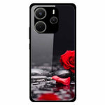 For Xiaomi Redmi Note 14 4G (163.25mm) Case Pattern Print Tempered Glass Cell Phone Cover