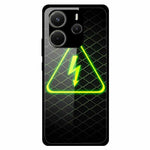 For Xiaomi Redmi Note 14 4G (163.25mm) Case Pattern Print Tempered Glass Cell Phone Cover