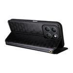 For Honor X8c 4G Case Wallet Rhombus Imprinted Leather Phone Cover
