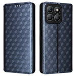 For Honor X8c 4G Case Wallet Rhombus Imprinted Leather Phone Cover