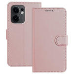 Oppo Reno13 F 5G (Reno 13 FS 5G) / 4G Läderfodral Plånboksfodral Enfärgat Fallskyddande mobilskal