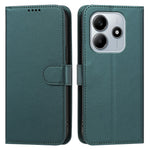 For Xiaomi Redmi Note 14 4G (164.84mm) Leather Case Wallet Stand Solid Color Anti Drop Phone Cover