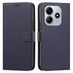 For Xiaomi Redmi Note 14 4G (164.84mm) Leather Case Wallet Stand Solid Color Anti Drop Phone Cover