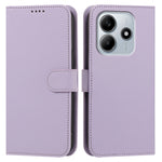 For Xiaomi Redmi Note 14 4G (164.84mm) Leather Case Wallet Stand Solid Color Anti Drop Phone Cover