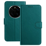 For Honor Magic7 Pro 5G Leather Case Wallet Stand Solid Color Anti Drop Phone Cover