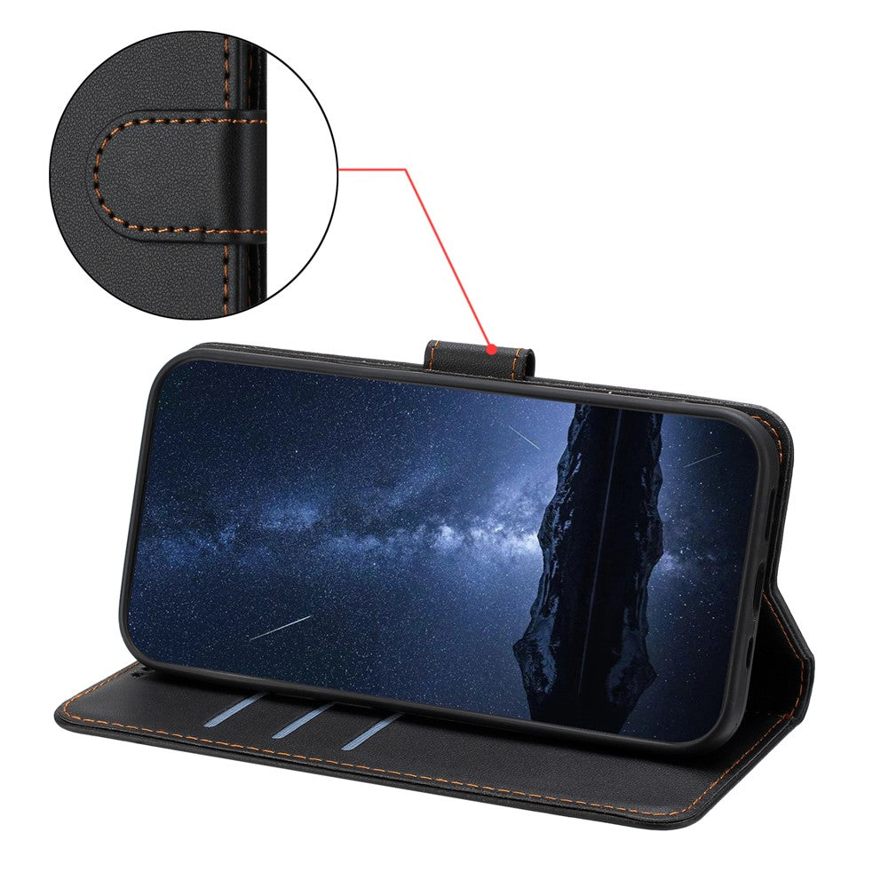 For Honor X60 5G / Honor X9c Smart 5G Leather Case Wallet Stand Solid Color Anti Drop Phone Cover