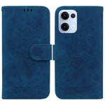 Oppo Reno13 5G (Global) Fodral PU Läder Plånboksfodral mobilfodral Fjärils Blomma Avtryck