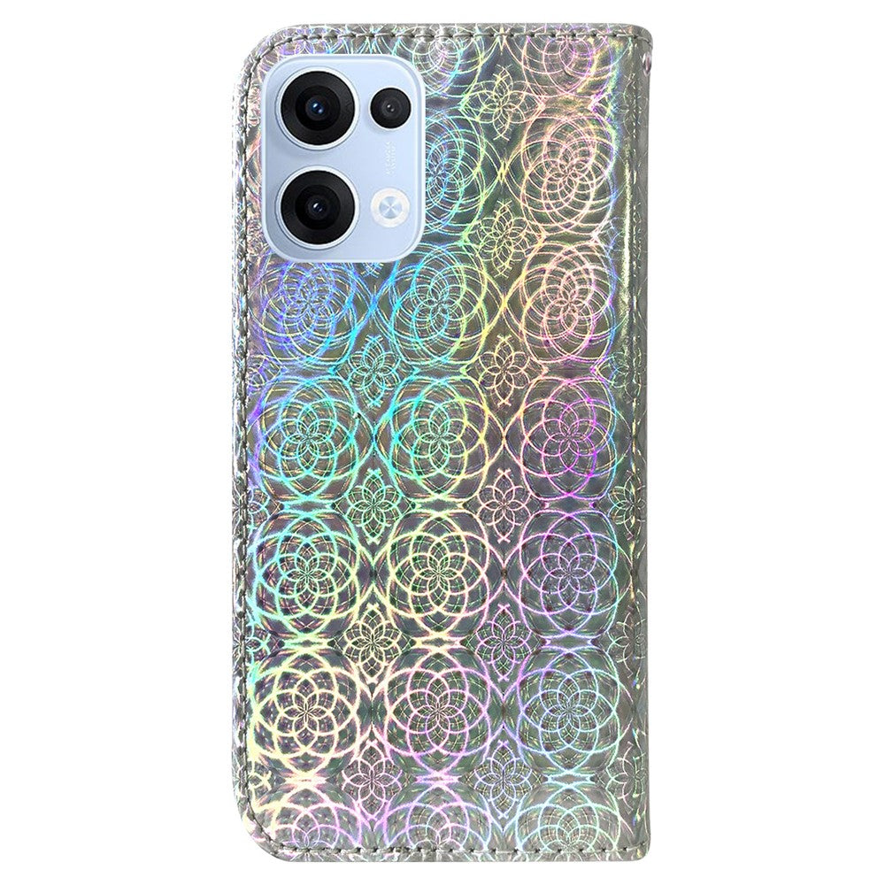 For Oppo Reno13 5G (Global) Stand Case Dazzling Flower Leather Phone Cover