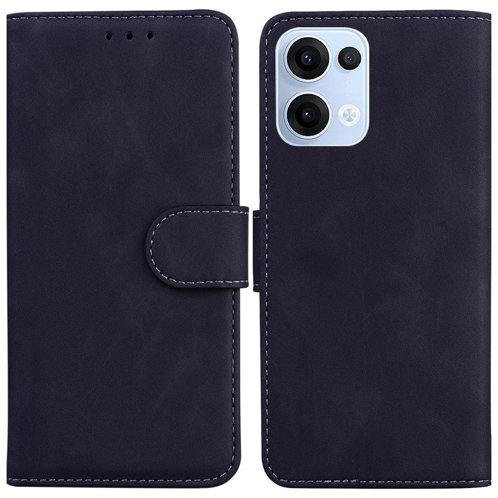 For Oppo Reno13 5G (Global) Case Solid Color Leather Wallet Phone Cover