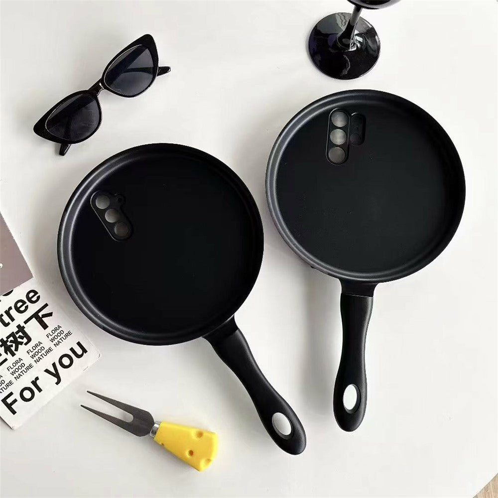 For Samsung Galaxy S25 Case Shockproof TPU + PC Phone Cover Novelty Frying Pan Design
