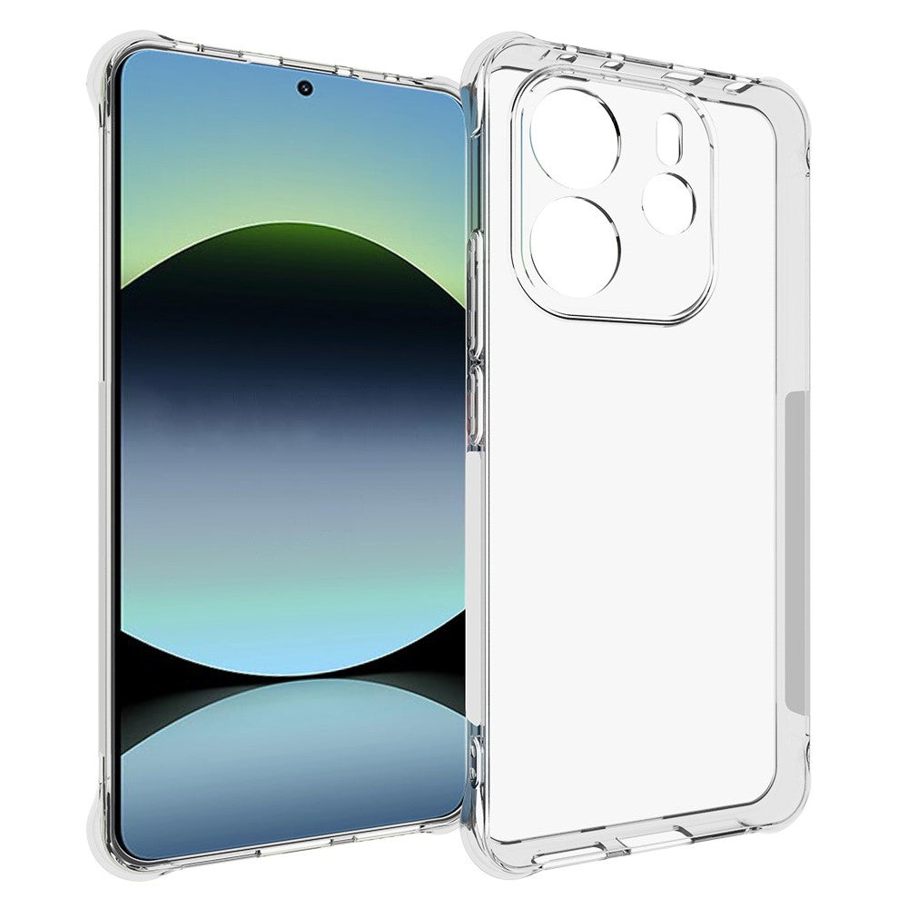 For Xiaomi Redmi Note 14 4G (164.84mm) TPU Phone Case Non Slip Transparent Mobile Phone Cover