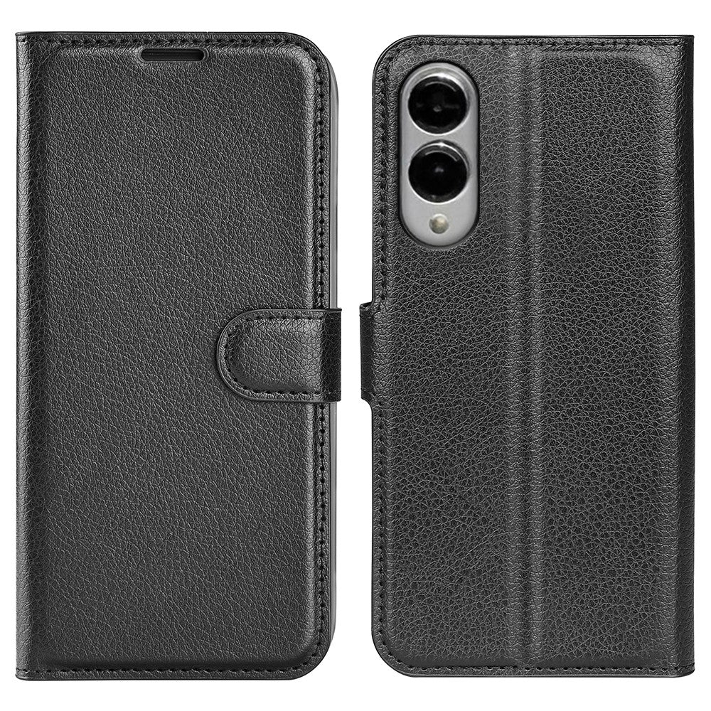 For Samsung Galaxy S25 Edge Case Litchi Texture Shockproof Leather Wallet Phone Cover