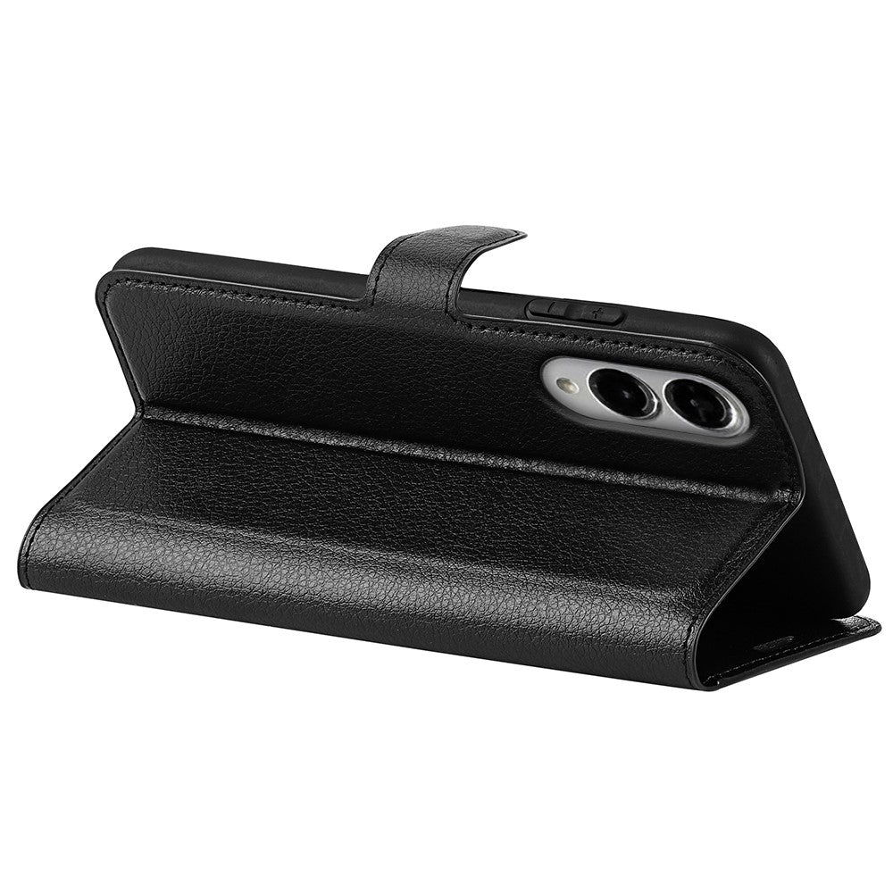 For Samsung Galaxy S25 Edge Case Litchi Texture Shockproof Leather Wallet Phone Cover