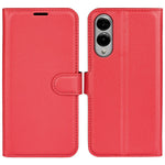 For Samsung Galaxy S25 Edge Case Litchi Texture Shockproof Leather Wallet Phone Cover