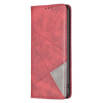 For Honor X8c 4G Case Card Slots Geometry Imprint Leather Phone Cover
