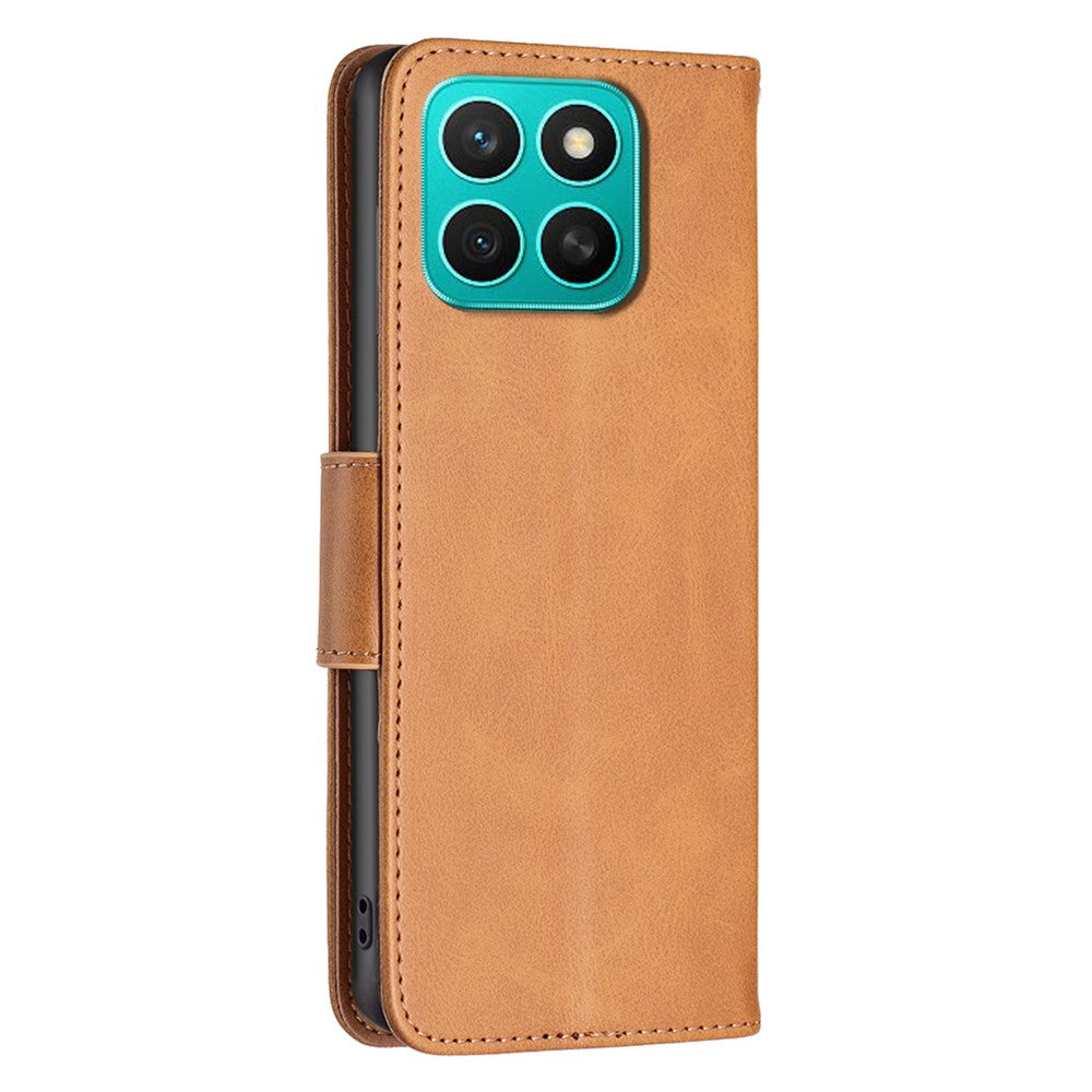 Til Honor X8c 4G Etui Stødsikkert PU-læder Cover med Pung og Kortpladser