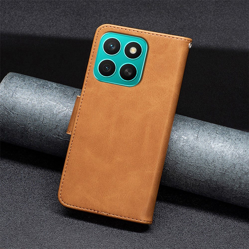 Til Honor X8c 4G Etui Stødsikkert PU-læder Cover med Pung og Kortpladser