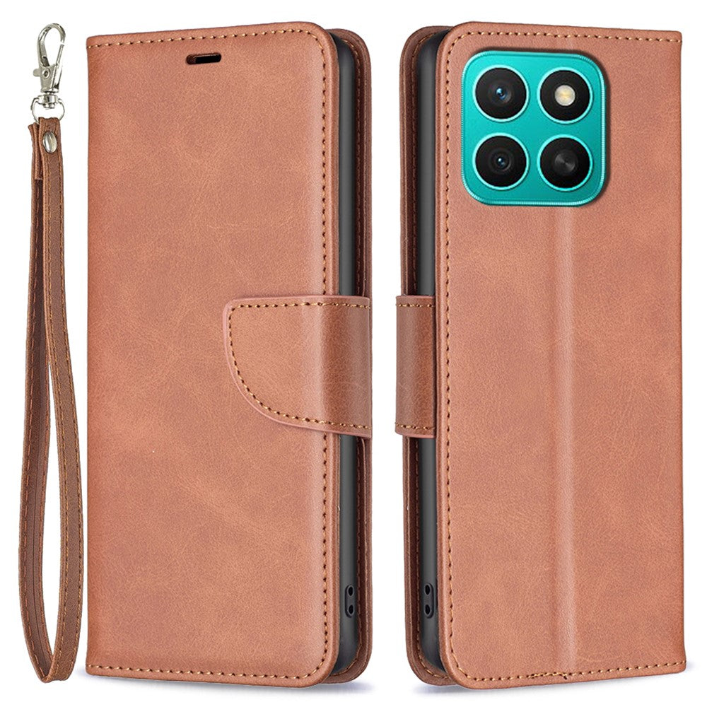 Til Honor X8c 4G Etui Stødsikkert PU-læder Cover med Pung og Kortpladser