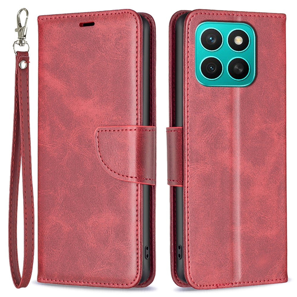 Til Honor X8c 4G Etui Stødsikkert PU-læder Cover med Pung og Kortpladser