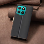 BINFEN COLOR BF33 For Honor X8c 4G Leather Case Splicing Color RFID Blocking Wallet Stand Phone Cover