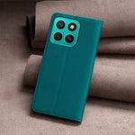 BINFEN COLOR BF18 For Honor X8c 4G Leather Case Card Slots Phone Cover