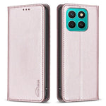 BINFEN COLOR BF18 For Honor X8c 4G Leather Case Card Slots Phone Cover