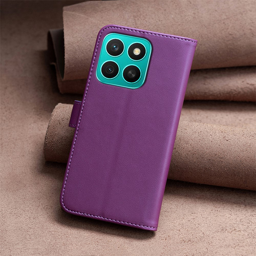 BINFEN COLOR BF17 For Honor X8c 4G Case Wallet Folio Flip Leather Cover
