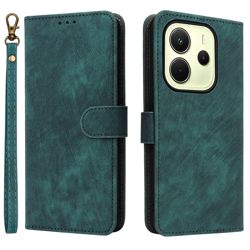 For Xiaomi Redmi Note 14 4G (164.84mm) Case Wallet RFID Blocking PU Leather Cover Viewing Stand