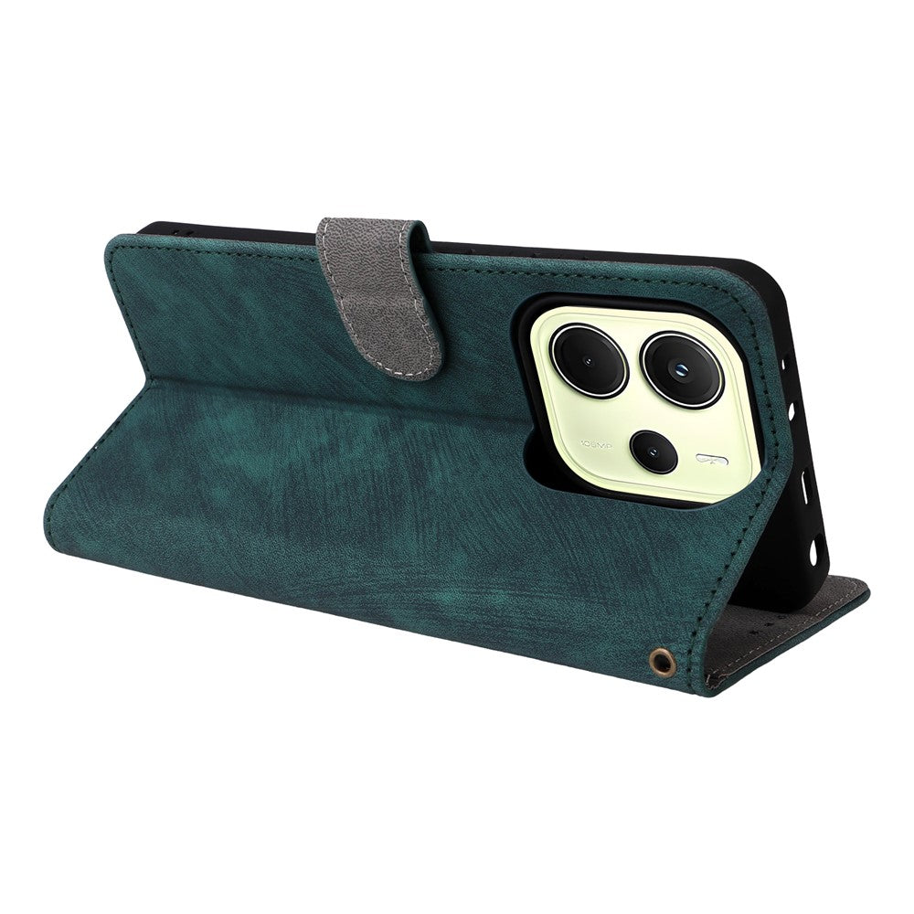 For Xiaomi Redmi Note 14 4G (164.84mm) Case Wallet RFID Blocking PU Leather Cover Viewing Stand