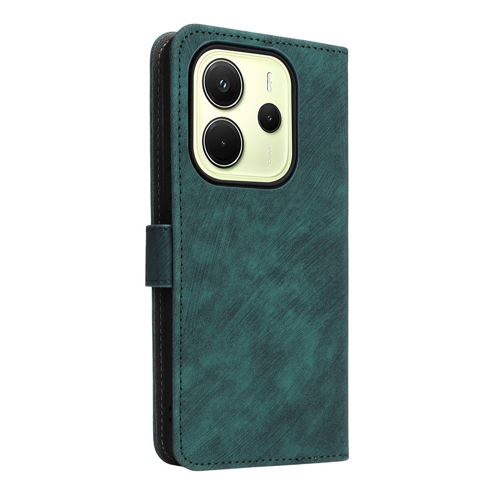 For Xiaomi Redmi Note 14 4G (164.84mm) Case Wallet RFID Blocking PU Leather Cover Viewing Stand