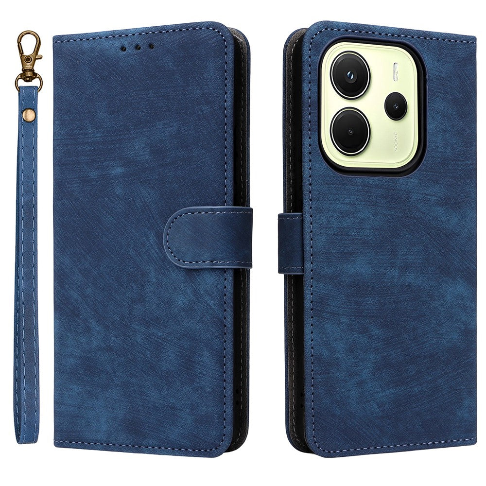 For Xiaomi Redmi Note 14 4G (164.84mm) Case Wallet RFID Blocking PU Leather Cover Viewing Stand